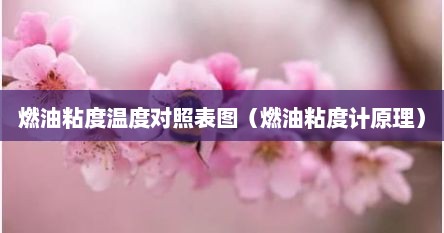 燃油粘度温度对照表图（燃油粘度计原理）