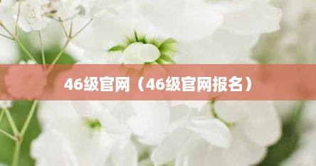 46级官网（46级官网报名）