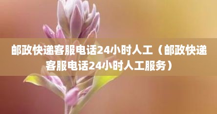 邮政快递客服电话24小时人工（邮政快递客服电话24小时人工服务）