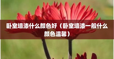 卧室墙漆什么颜色好（卧室墙漆一般什么颜色温馨）
