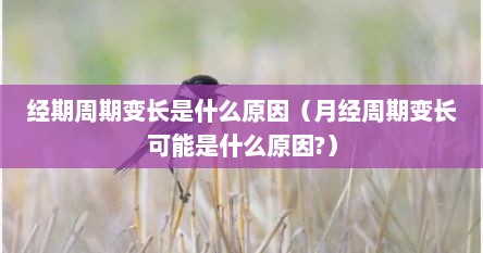 经期周期变长是什么原因（月经周期变长可能是什么原因?）