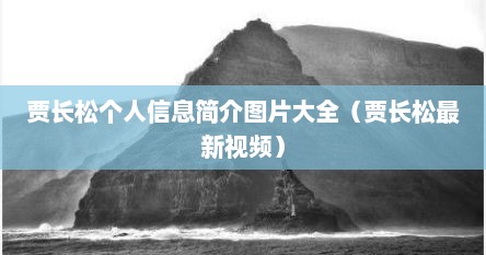 贾长松的简历（贾长松学历）