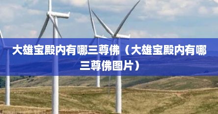 大雄宝殿内有哪三尊佛（大雄宝殿内有哪三尊佛图片）