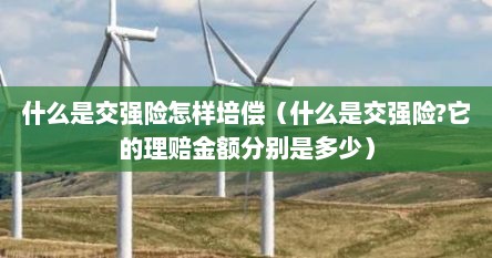什么是交强险怎样培偿（什么是交强险?它的理赔金额分别是多少）