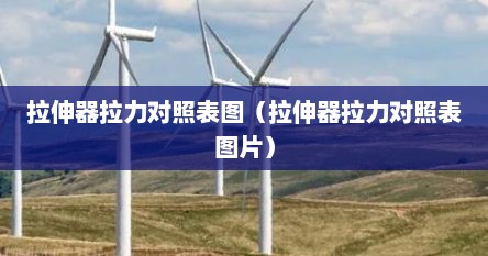 拉伸器拉力对照表图（拉伸器拉力对照表图片）