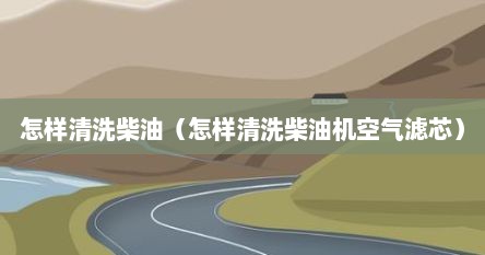 怎样清洗柴油（怎样清洗柴油机空气滤芯）