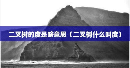 二叉树的度是啥意思（二叉树什么叫度）