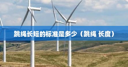 跳绳长短的标准是多少（跳绳 长度）