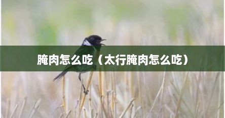 腌肉怎么吃（太行腌肉怎么吃）