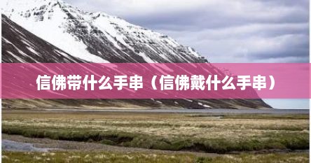 信佛佩戴什么材质的佛珠手串（信佛戴什么吊坠）