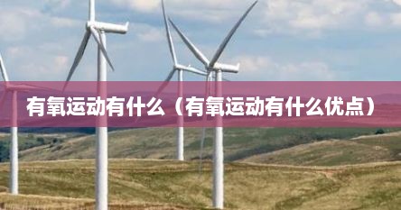 有氧运动有什么（有氧运动有什么优点）