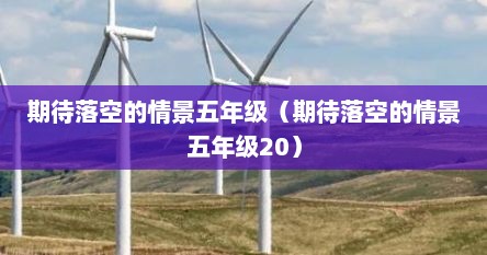 期待落空的情景五年级（期待落空的情景五年级20）