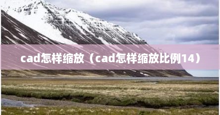 cad怎样缩放（cad怎样缩放比例14）