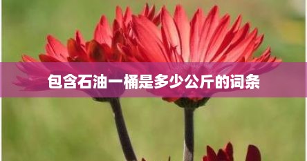 包含石油一桶是多少公斤的词条