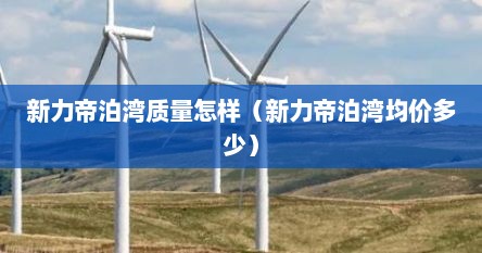 新力帝泊湾质量怎样（新力帝泊湾均价多少）