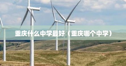 重庆什么中学最好（重庆哪个中学）