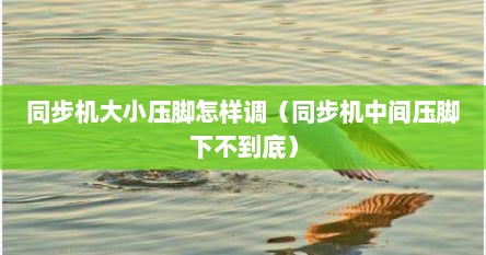 同步机大小压脚怎样调（同步机中间压脚下不到底）