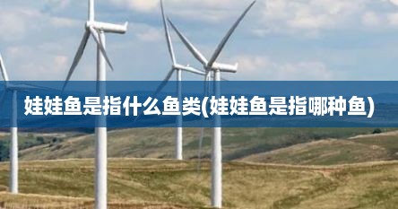 娃娃鱼是指什么鱼类(娃娃鱼是指哪种鱼)