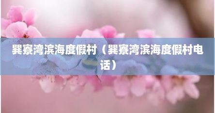巽寮湾滨海度假村（巽寮湾滨海度假村电话）