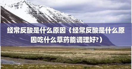 经常反酸是什么原因（经常反酸是什么原因吃什么草药能调理好?）