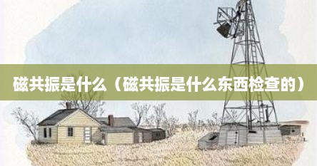 磁共振是什么（磁共振是什么东西检查的）