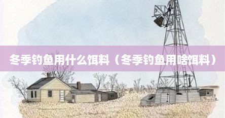 冬季钓鱼用什么饵料（冬季钓鱼用啥饵料）