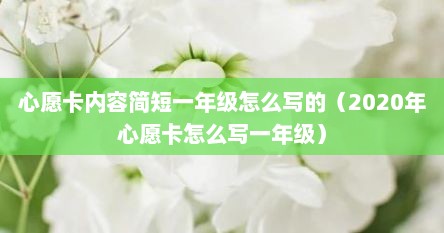心愿卡内容简短一年级怎么写的（2020年心愿卡怎么写一年级）