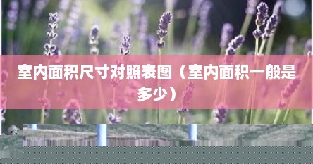 室内面积尺寸对照表图（室内面积一般是多少）