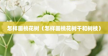 怎样画桃花树（怎样画桃花树干和树枝）