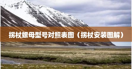 拐杖螺母型号对照表图（拐杖安装图解）