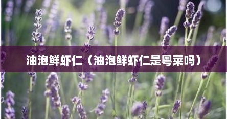 油泡鲜虾仁粤菜（油泡鲜虾仁是哪个地方的菜）