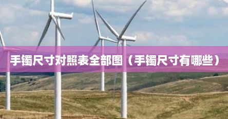 手镯尺寸对照表全部图（手镯尺寸有哪些）