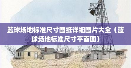 篮球场地标准尺寸图纸详细图片大全（篮球场地标准尺寸平面图）