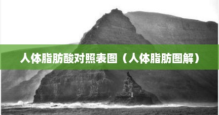 人体脂肪酸对照表图（人体脂肪图解）