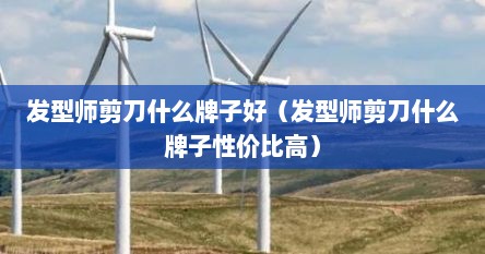 发型师剪刀什么牌子好（发型师剪刀什么牌子性价比高）