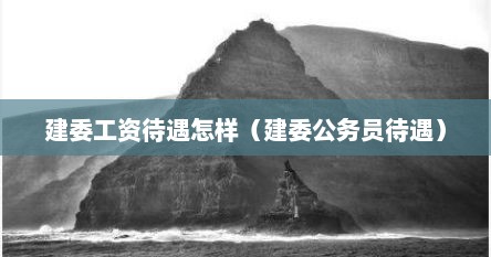 建委工资待遇怎样（建委公务员待遇）
