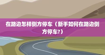 在路边怎样侧方停车（新手如何在路边侧方停车?）