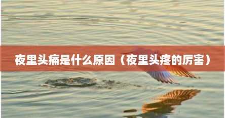 夜里头痛是什么原因（夜里头疼的厉害）