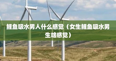 会鲤鱼吸水的女人好嘛（鲤鱼吸水的女人面相）