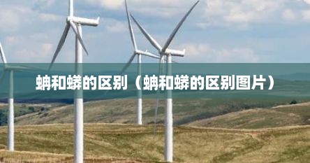 蚺和蟒的区别（蚺和蟒的区别图片）