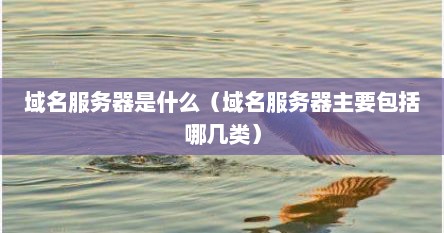 域名服务器是什么（域名服务器主要包括哪几类）