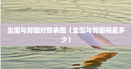 坐围与臀围对照表图（坐围与臀围相差多少）