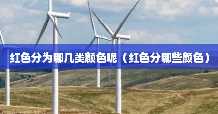 红色分为哪几类颜色呢(红色分哪些颜色)
