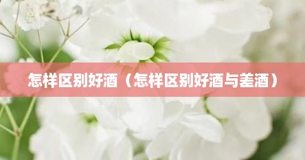 怎样区别好酒（怎样区别好酒与差酒）