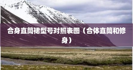 合身直筒裙型号对照表图（合体直筒和修身）
