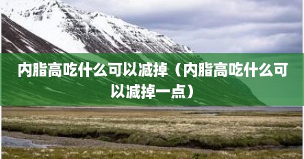 内脂高吃什么可以减掉（内脂高吃什么可以减掉一点）