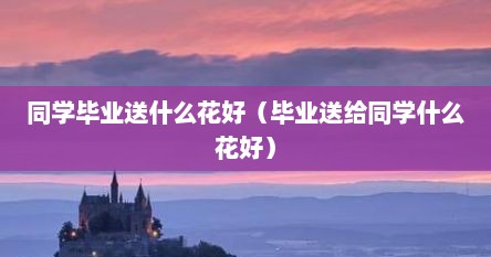 同学毕业送什么花好（毕业送给同学什么花好）
