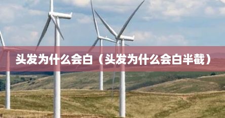 头发为什么会白（头发为什么会白半截）