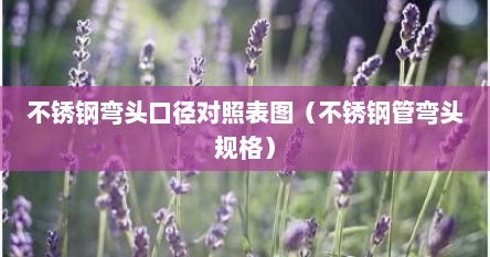 不锈钢弯头口径对照表图（不锈钢管弯头规格）