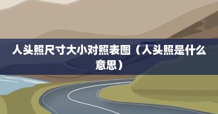 人头照尺寸大小对照表图（人头照是什么意思）
